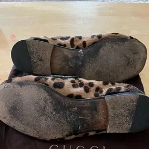 *Gucci Roos 1953 Pony Hair Loafer 6UK 7US* Gucci Horsebit Cow-Print Ponyhair 1953 Loafers - Brown Flats  main image 4